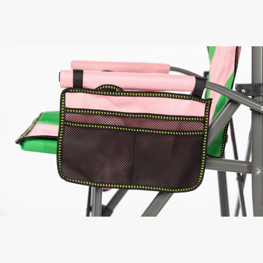 Custom Alpha Kappa Alpha Sorority, Inc Beach/Camping/Lawn Chair.                                         SIT PRETTY & PROUD IN PINK & GREEN!