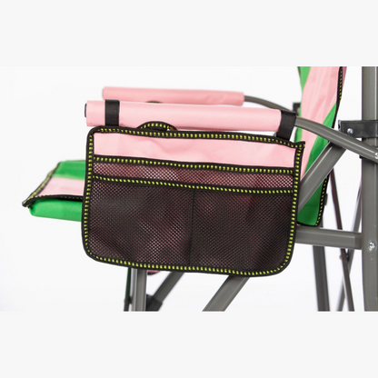 Custom Alpha Kappa Alpha Sorority, Inc Beach/Camping/Lawn Chair.                                         SIT PRETTY & PROUD IN PINK & GREEN!