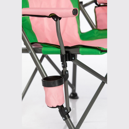 Custom Alpha Kappa Alpha Sorority, Inc Beach/Camping/Lawn Chair.                                         SIT PRETTY & PROUD IN PINK & GREEN!