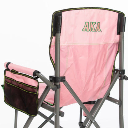 Custom Alpha Kappa Alpha Sorority, Inc Beach/Camping/Lawn Chair.                                         SIT PRETTY & PROUD IN PINK & GREEN!
