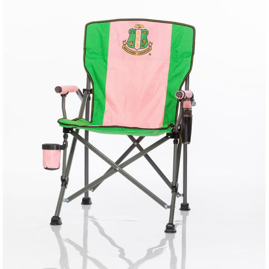 Custom Alpha Kappa Alpha Sorority, Inc Beach/Camping/Lawn Chair.                                         SIT PRETTY & PROUD IN PINK & GREEN!