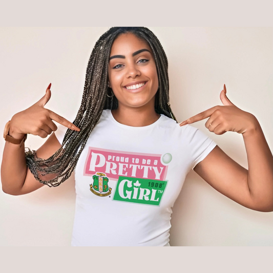 Proud to be a Pretty Girl™️ T-shirt.                               NOT JUST A T-SHIRT. IT’S A PROUD GIRL VIBE!

💗*Purchase tumbler to match💚